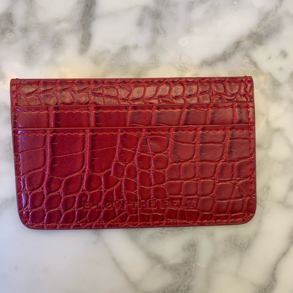 B-Low the Belt Croc Card case